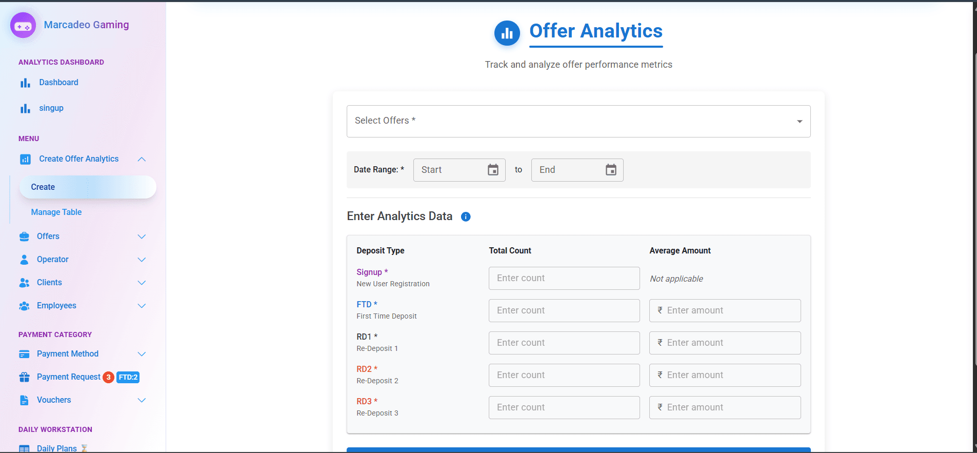 Gaming Signup & Spend Tracking System - Image 3