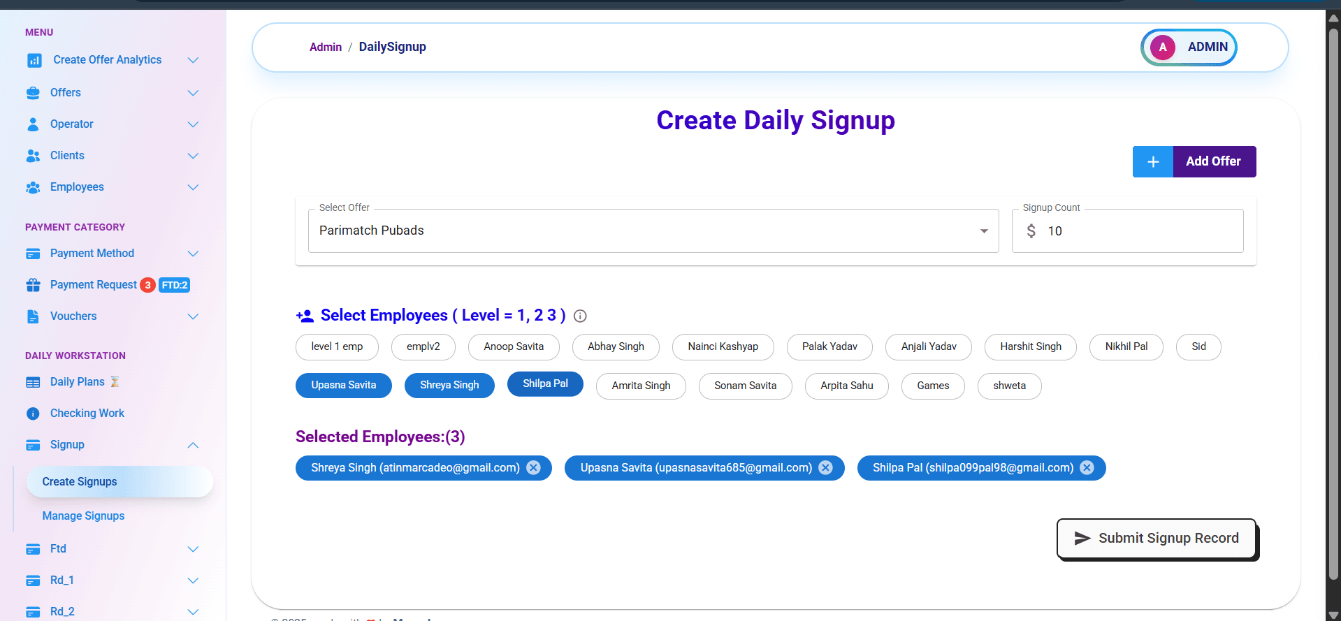 Gaming Signup & Spend Tracking System - Image 6